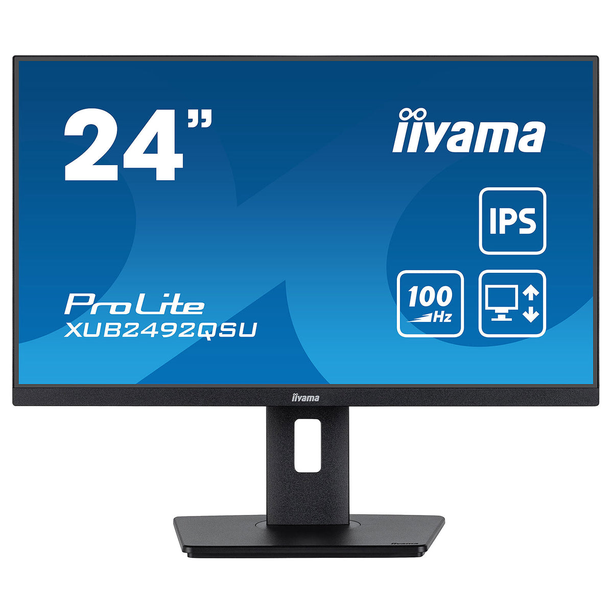 iiyama 23.8" LED - ProLite XUB2492QSU-B1 Monitor PC 2.5K - 2560 x 1440 pixel - 0,5 ms (MPRT) - Widescreen 16/9 - Pannello IPS