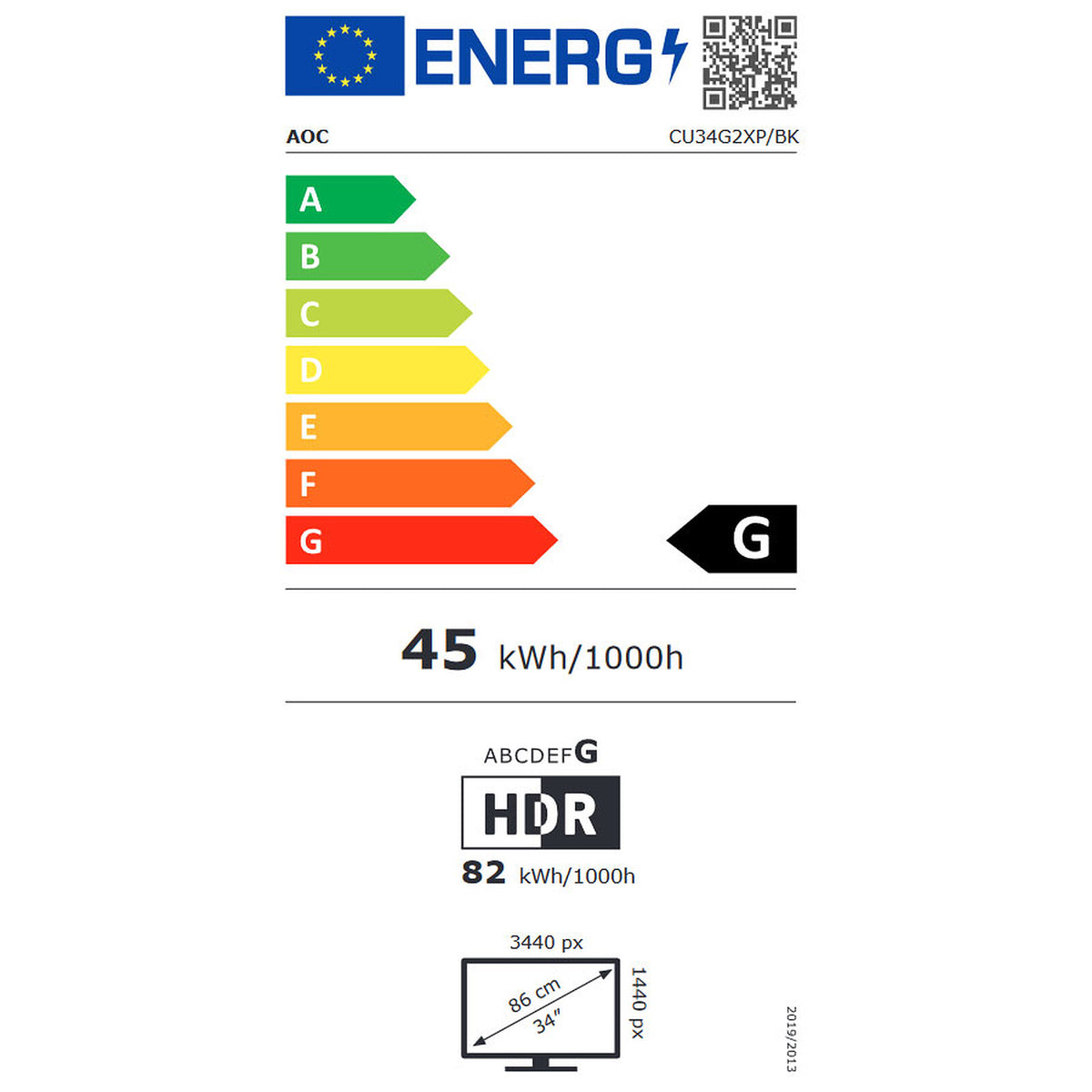 AOC 34" LED - CU34G2XP/BK economico