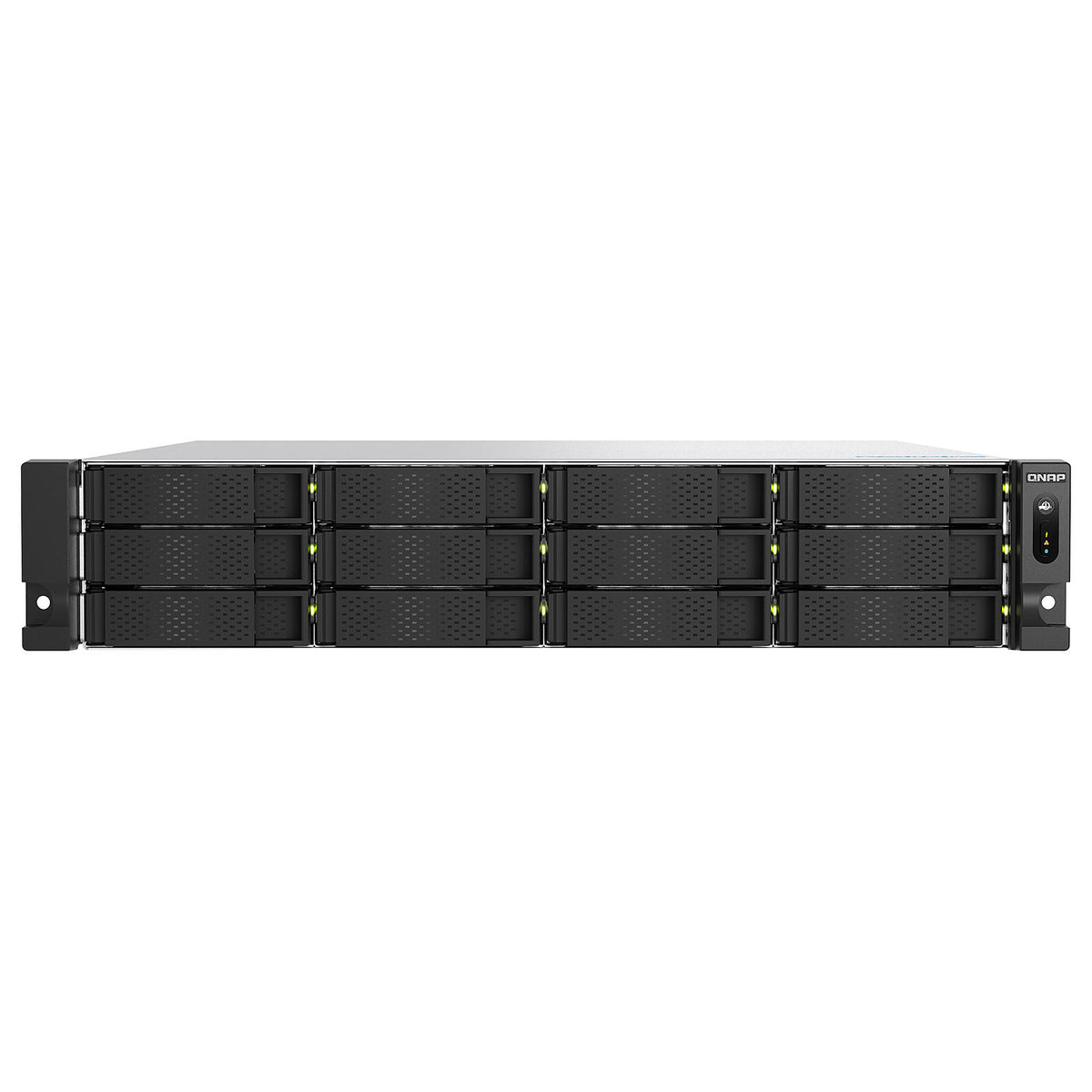 QNAP TS-h1277AXU-RP-R5-16G Server NAS professionale 2U a 12 vani - 16 GB di RAM DDR5 - AMD Ryzen 5 7000 e alimentatore ridondante da 550W - QuTS hero (senza disco rigido)
