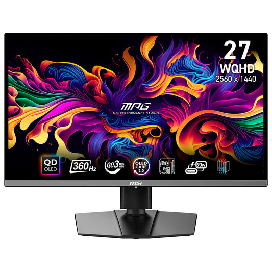 MSI 26.5" LED - MPG 271QRX QD-OLED Schermo PC 2.5K - 2560 x 1440 pixel - 0,03 ms (da grigio a grigio) - formato 16/9 - pannel