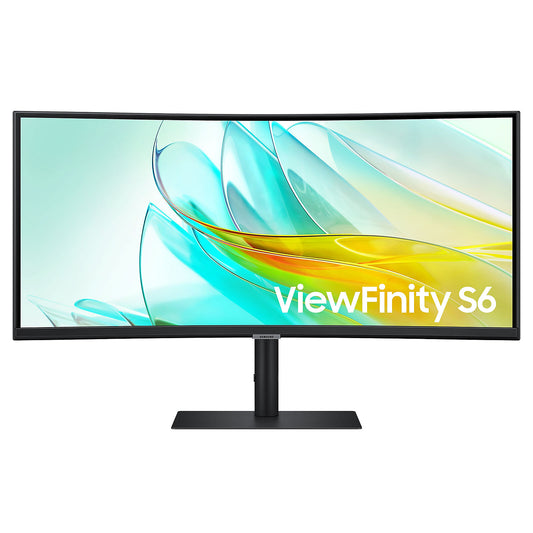 Samsung 34" LED - ViewFinity S6 S34C652UAU Display PC UltraWide WQHD - 3440 x 1440 pixel - 5 ms (da grigio a grigio) - Format