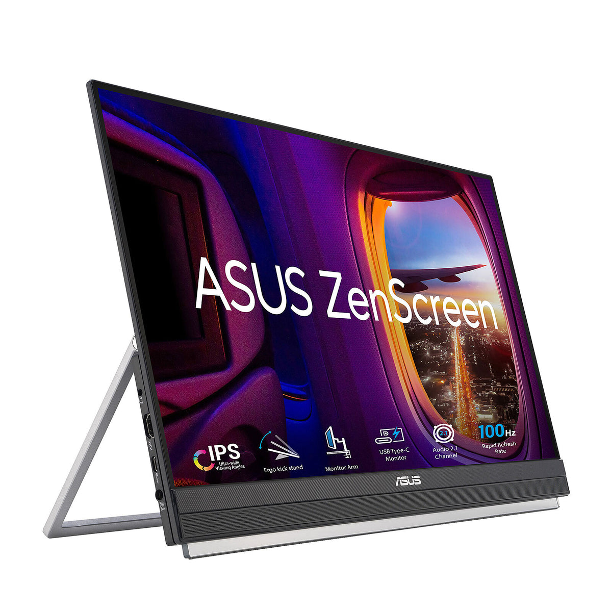ASUS 21.5" LED - ZenScreen MB229CF Display per PC Full HD 1080p - 1920 x 1080 pixel - 5 ms (scala di grigi) - 16/9 - Pannello
