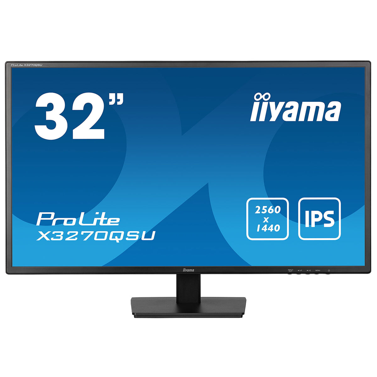 iiyama 31.5" LED - ProLite X3270QSU-B1 Monitor PC 2.5K - 2560 x 1440 pixel - 3 ms (da grigio a grigio) - 16:9 widescreen - Pa