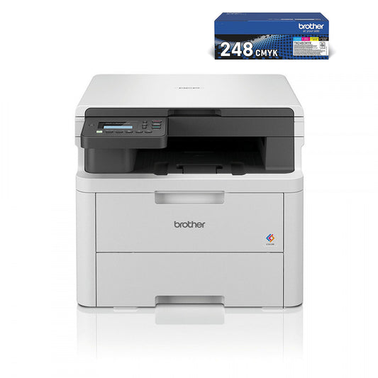 Brother DCP-L3520CDWE + TN-243CMYK (Nero, Ciano, Magenta, Giallo) Stampante multifunzione laser a colori fronte/retro 3 in 1 