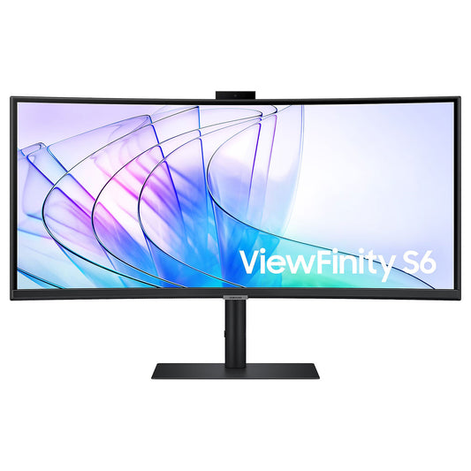 Samsung 34" LED - ViewFinity S6 S34C652VAU Monitor PC UltraWide WQHD - 3440 x 1440 pixel - 5 ms (grigio su grigio) - Formato 