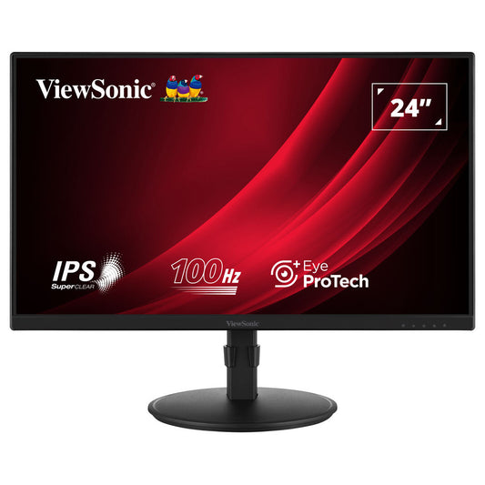 ViewSonic 23.8" LED - VA2408-HDJ Display PC Full HD 1080p - 1920 x 1080 pixel - 5 ms (scala di grigi) - 16/9 - Pannello IPS -