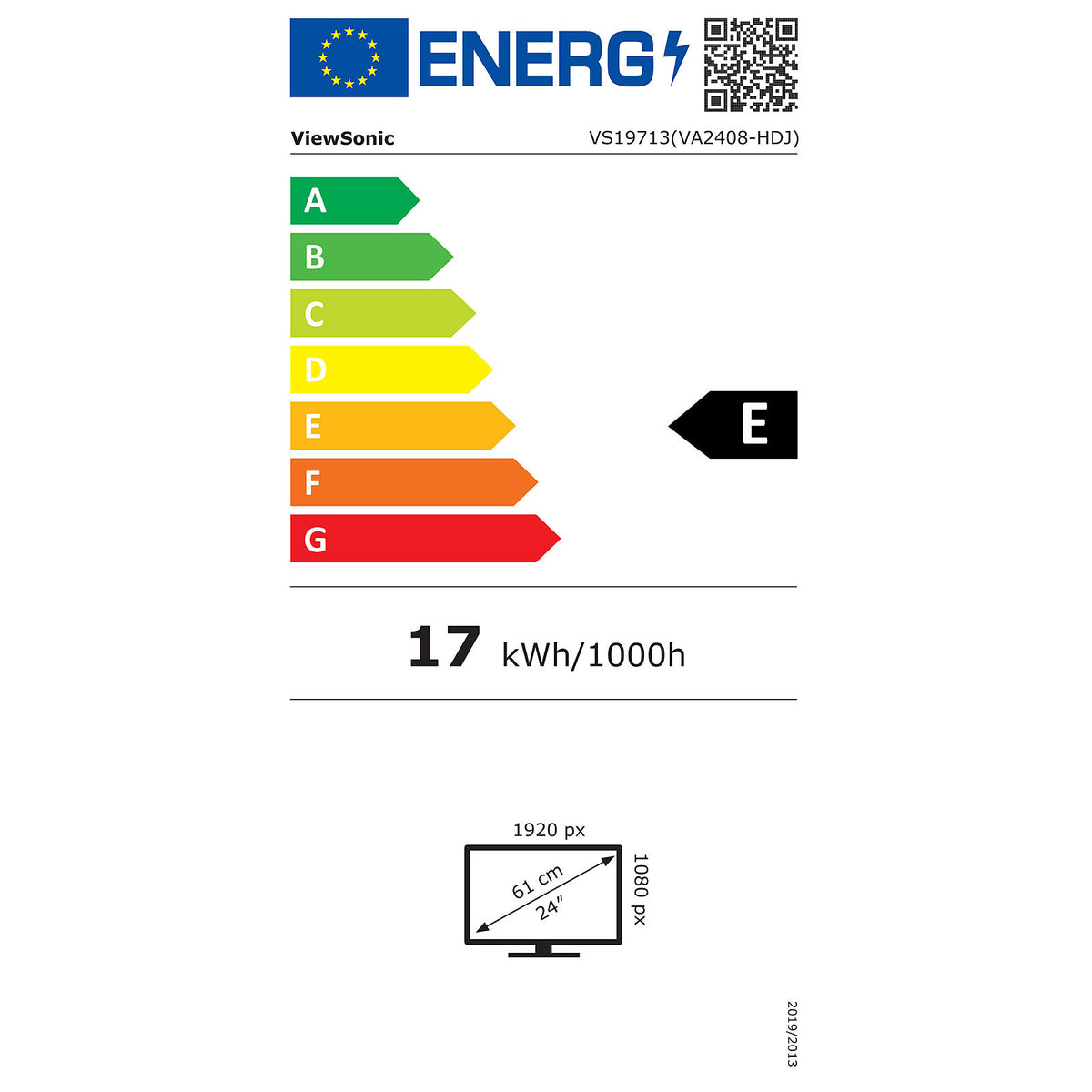 ViewSonic 23.8" LED - VA2408-HDJ economico