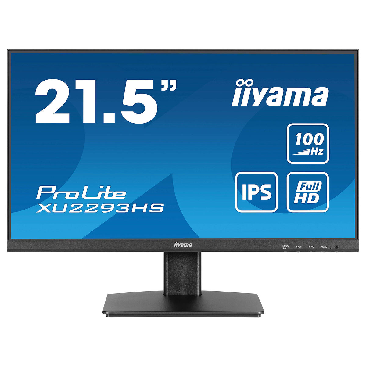 iiyama 21.5" LED - ProLite XU2293HS-B6 Monitor PC Full HD 1080p - 1920 x 1080 pixel - 1 ms (MPRT) - 16/9 - Pannello IPS - 100