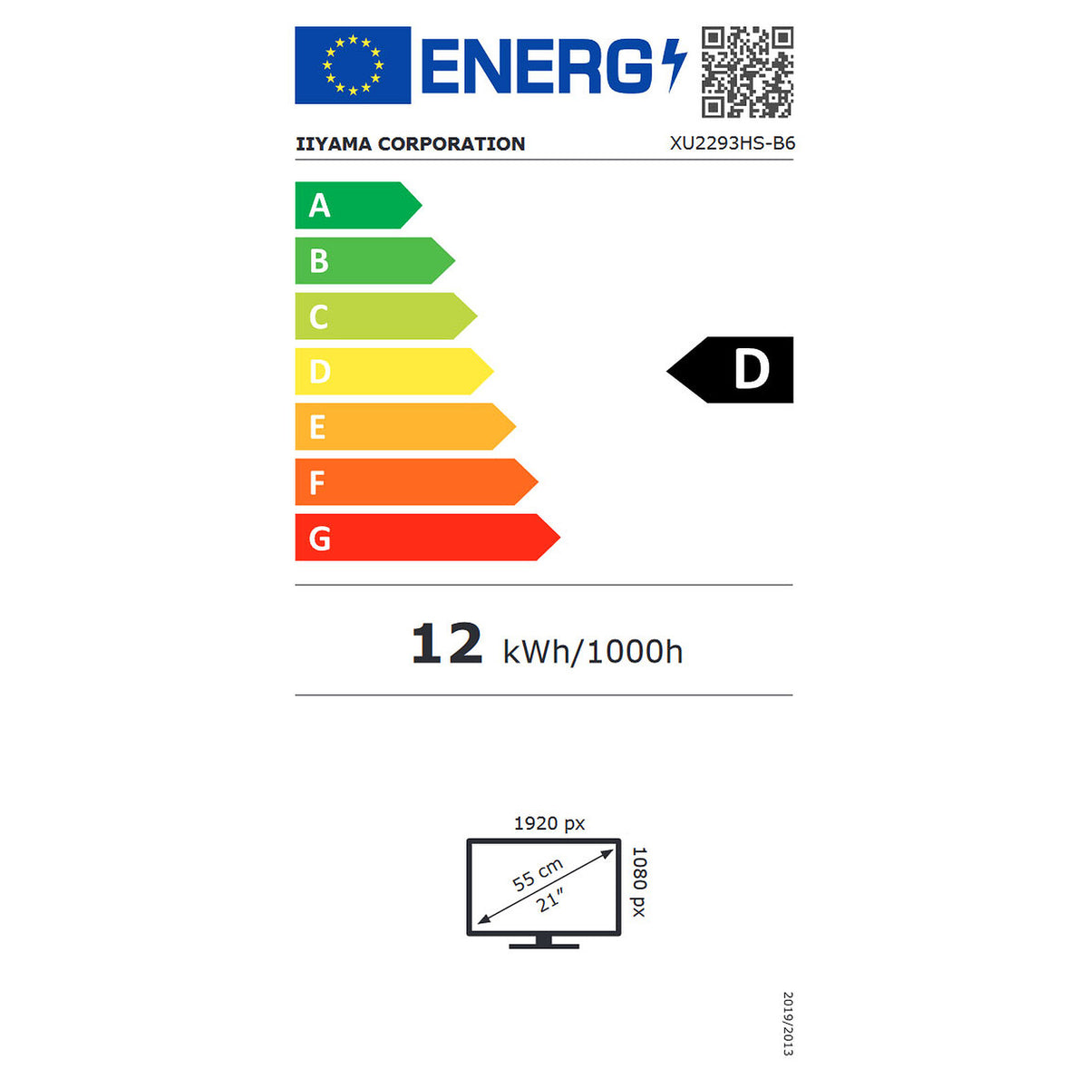 iiyama 21.5" LED - ProLite XU2293HS-B6 economico