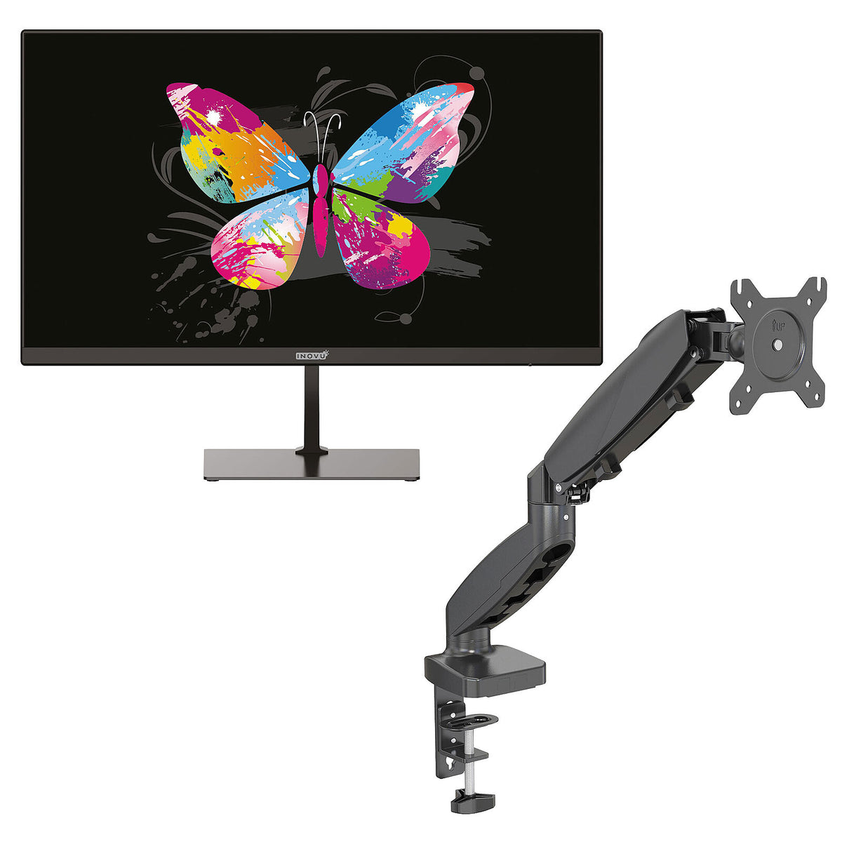 INOVU 21.5" LED - MB22 V2 + SBA1 Nero Monitor PC Full HD 1080p - 1920 x 1080 pixel - 5 ms - formato 16/9 - pannello VA - 100 