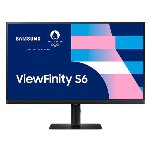 Samsung 27" LED - ViewFinity S6 S27D600EAU Monitor PC 2.5K - 2560 x 1440 pixel - 5 ms (da grigio a grigio) - formato 16/9 - p