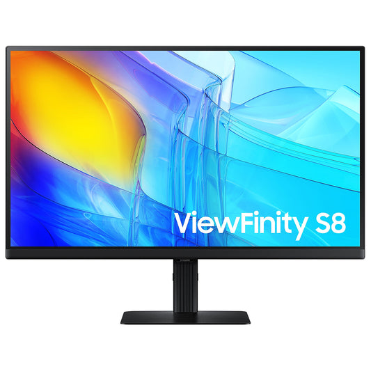 Samsung 27" LED - ViewFinity S8 S27D800EAU Monitor PC 4K - 3840 x 2160 pixel - 5 ms (da grigio a grigio) - formato 16:9 - pan