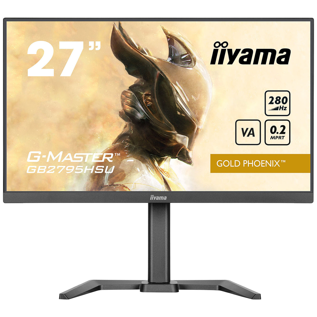iiyama 27" LED - G-Master GB2795HSU-B1 Gold Phoenix Schermo PC Full HD 1080p - 1920 x 1080 pixel - 0,2 ms (MPRT) - 16/9 - VA 