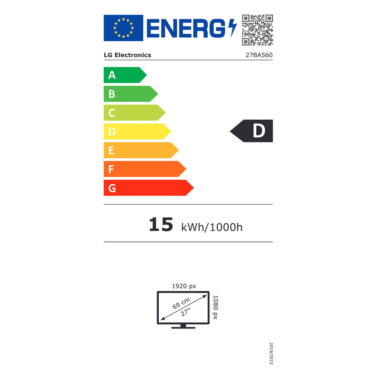 LG 27" LED 27BA560-B economico