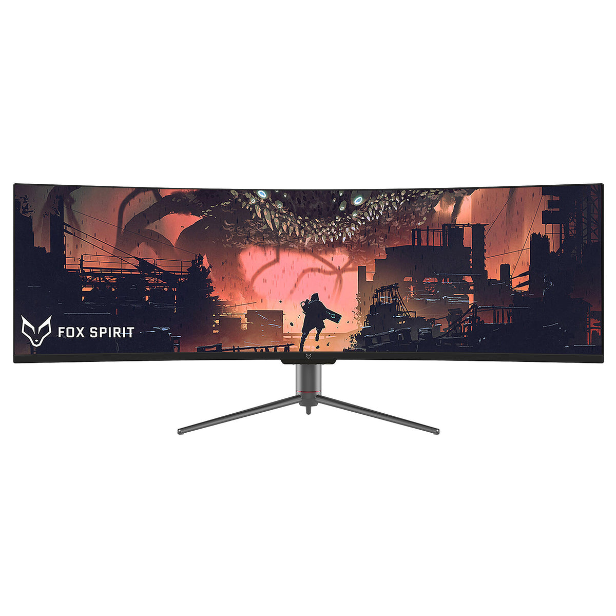 Fox Spirit 49" LED - PGM491 Monitor PC UltraWide DFHD - 3840 x 1080 pixel - 1 ms (MPRT) - Formato 32/9 - Pannello VA curvo - 