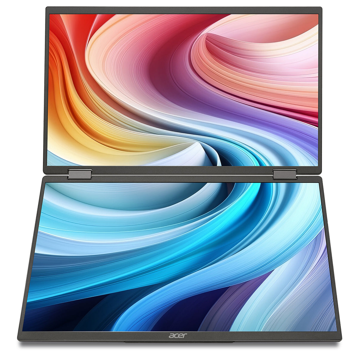 Acer 15.6" LED - PD163Qsmiuux  Doppio monitor PC Full HD 1080p - 2x 1920 x 1080 pixel - 8 ms (da grigio a grigio) - 16/9 - Pa