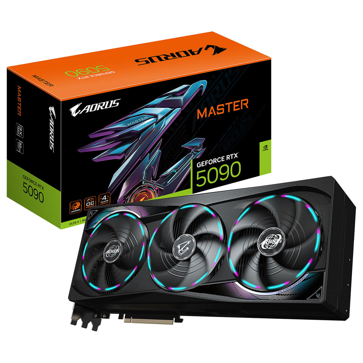Gigabyte AORUS GeForce RTX 5090 MASTER 32G 32 GB GDDR7 - HDMI/Tri DisplayPort - DLSS 4 - PCI Express (NVIDIA GeForce RTX 5090