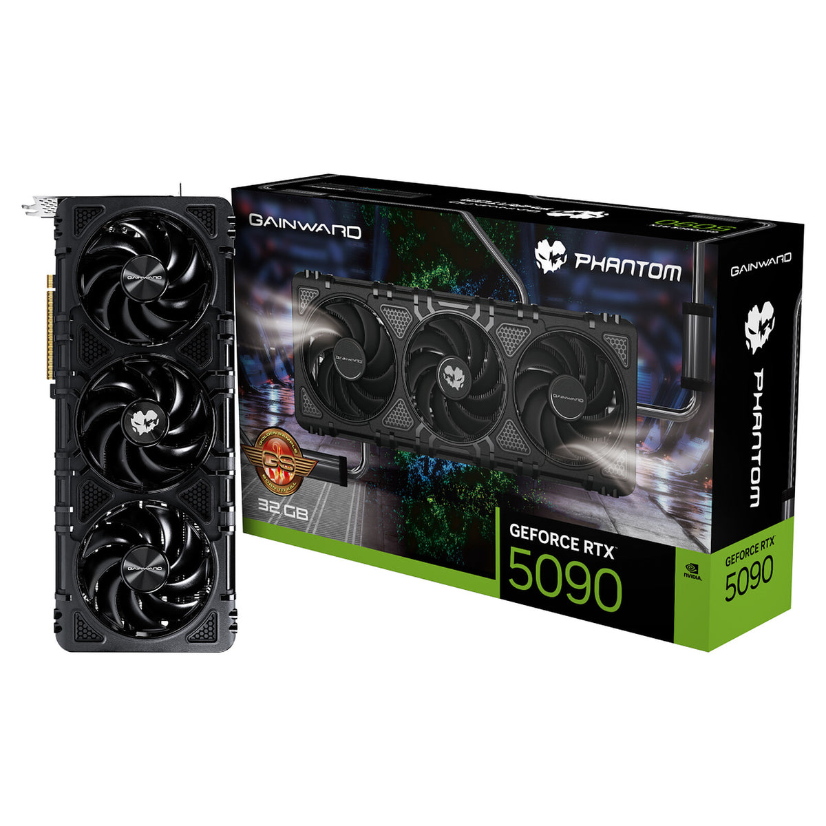 Gainward GeForce RTX 5090 Phantom GS 32 GB GDDR7 - HDMI/Tri DisplayPort - DLSS 4 - PCI Express (NVIDIA GeForce RTX 5090)