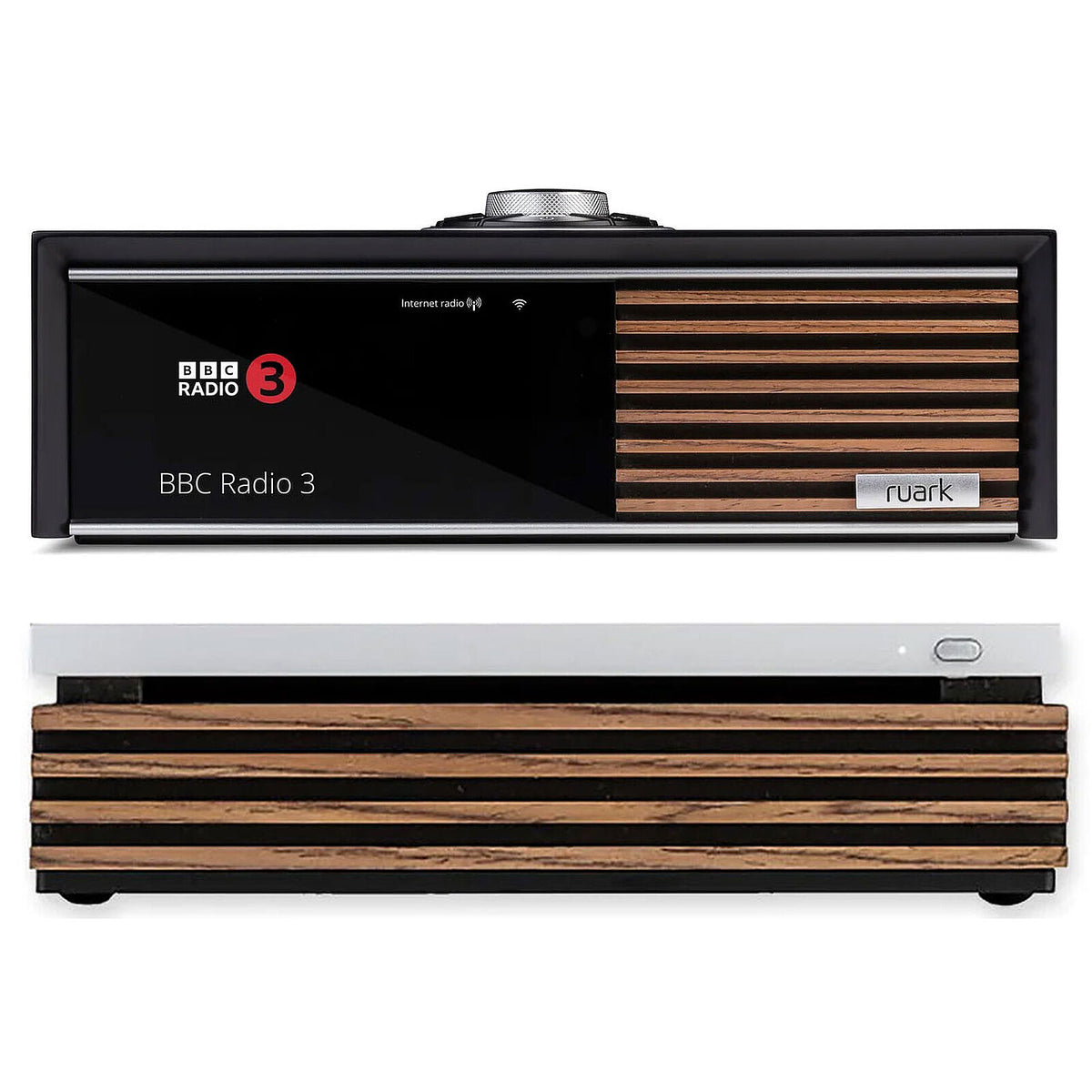 Ruark Audio R610 Nero + R-CD100 Noce  2 amplificatori stereo hi-fi da 75W + giradischi CD-DA/CD-R/CD-RW 