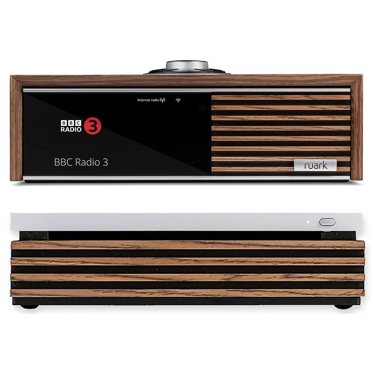 Ruark Audio R610 Walnut + R-CD100 Walnut  2 amplificatori stereo hi-fi da 75W + giradischi CD-DA/CD-R/CD-RW 