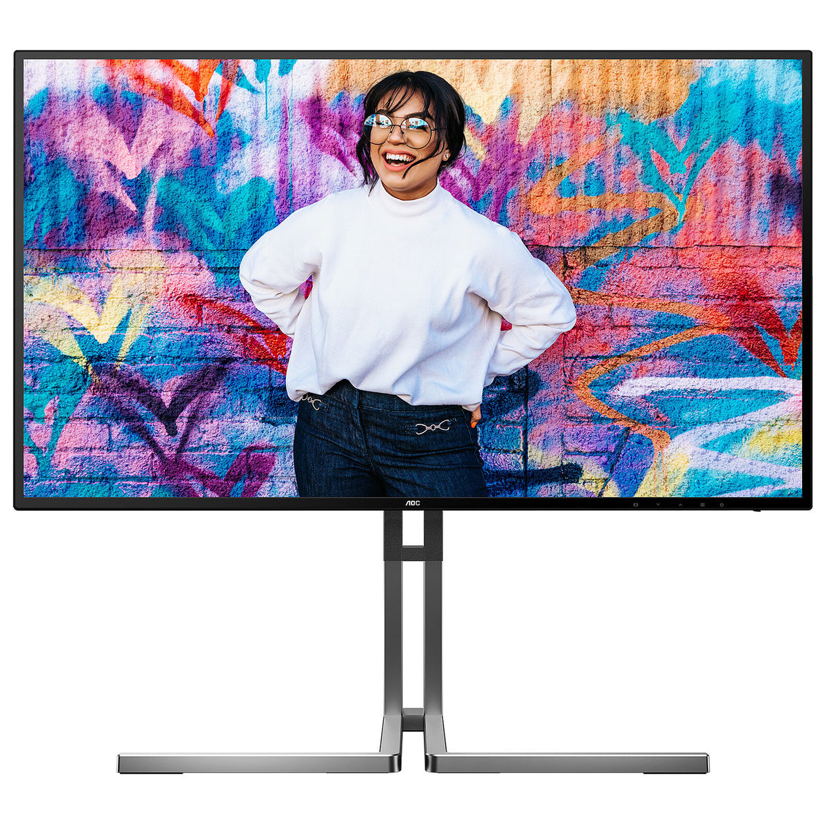 AOC 27" LED - Graphic Pro U27U3CV Monitor PC 4K - 3840 x 2160 pixel - 4 ms (da grigio a grigio) - 16:9 - Pannello IPS - HDR 4