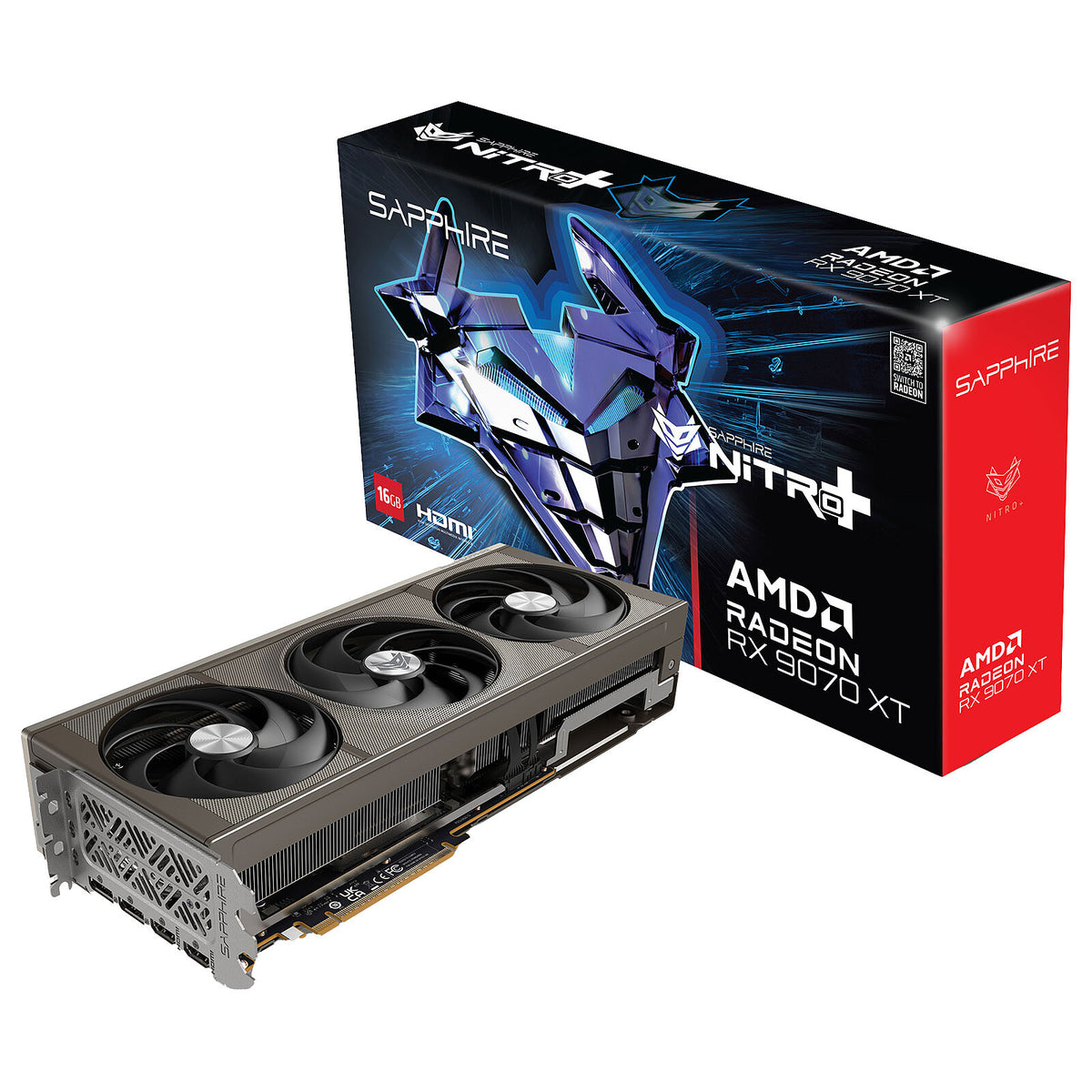 Sapphire NITRO+ AMD Radeon RX 9070 XT 16GB 16GB GDDR6 - Dual HDMI/ Dual DisplayPort - PCI Express (AMD Radeon RX 9070 XT)