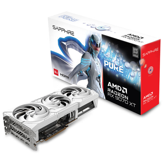 Sapphire PURE AMD Radeon RX 9070 XT 16GB 16GB GDDR6 - Dual HDMI/ Dual DisplayPort - PCI Express (AMD Radeon RX 9070 XT)