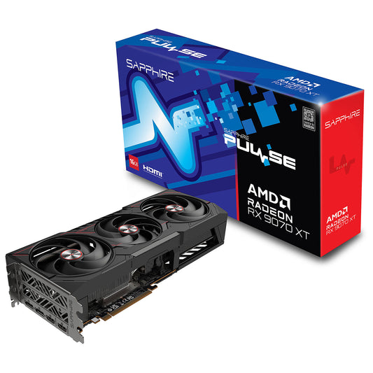 Sapphire PUlse AMD Radeon RX 9070 XT 16GB 16GB GDDR6 - Dual HDMI/ Dual DisplayPort - PCI Express (AMD Radeon RX 9070 XT)