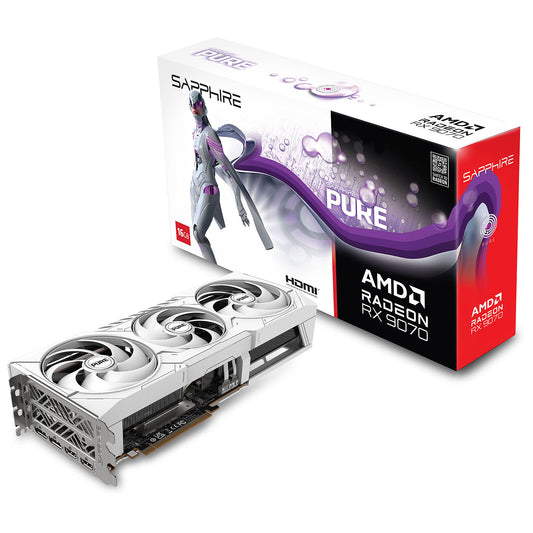 Sapphire PURE AMD Radeon RX 9070 16GB 16GB GDDR6 - Dual HDMI/Dual DisplayPort - PCI Express (AMD Radeon RX 9070)