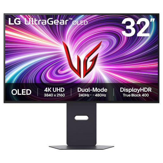 LG 31.5" OLED - UltraGear 32GS95UV-B Monitor PC 4K - 3840 x 2160 pixel - 0,03 ms (da grigio a grigio) - formato 16:9 - pannel