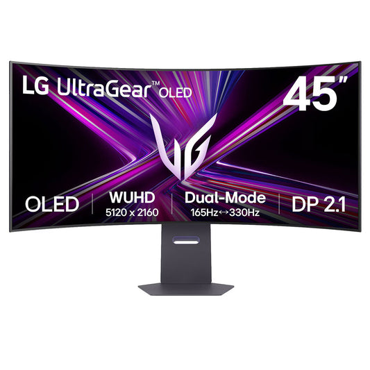 LG 44.5" OLED - UltraGear 45GX950A-B Monitor PC 5K - 5120 x 2160 pixel - 0,03 ms (da grigio a grigio) - 21/9 - Pannello OLED 