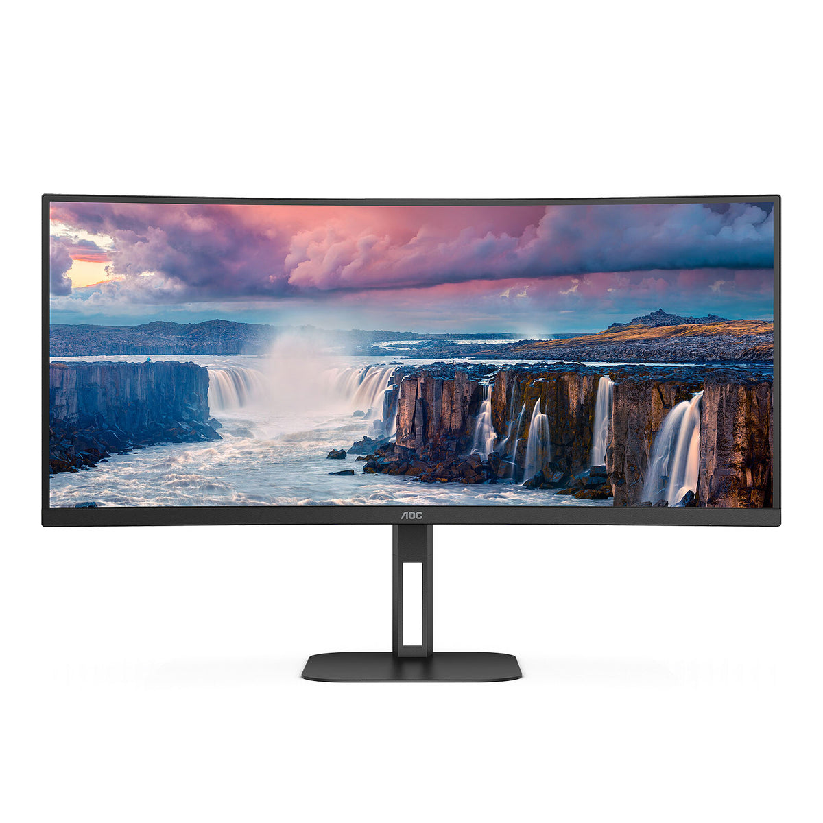 AOC 34" LED - CU34V5C/BK Monitor PC UltraWide WQHD - 3440 x 1440 pixel - 1 ms (MPRT) - 21/9 - Pannello VA curvo - 100 Hz - Fr