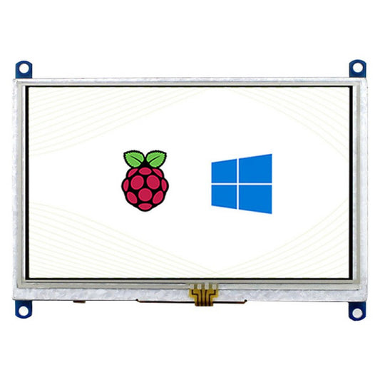 Waveshare 5" Resistivo - 10737 Monitor portatile universale (per Raspberry Pi, Ubuntu, Windows...) - 5" - 800 x 480 pixel - T