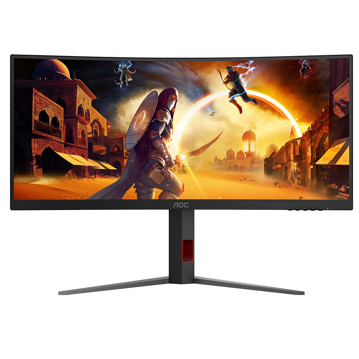 AOC 34" LED - CU34G4Z Monitor PC UltraWide WQHD - 3440 x 1440 pixel - 0,3 ms (MPRT) - 21/9 - Pannello VA curvo - 240 Hz - HDR