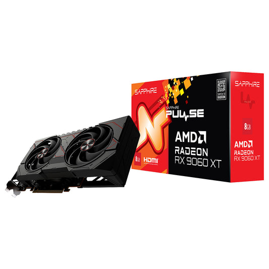 Sapphire PULSE AMD Radeon RX 9060 XT 8GB 8GB GDDR6 - HDMI/Dual-DisplayPort - PCI Express (AMD Radeon RX 9060 XT)