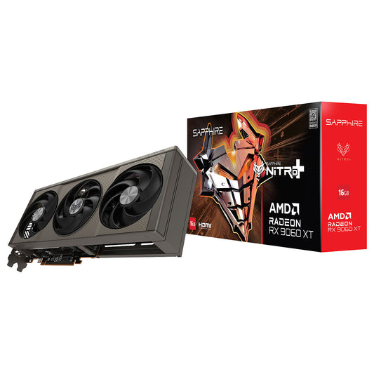 Sapphire NITRO+ AMD Radeon RX 9060 XT 16GB 16GB GDDR6 - HDMI/Dual-DisplayPort - PCI Express (AMD Radeon RX 9060 XT)