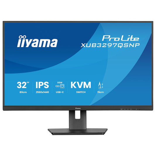 iiyama 32" LED - ProLite XUB3297QSNP-B1 Monitor PC 2.5K - 2560 x 1440 pixel - 1 ms (MRPT) - formato 16:9 - pannello IPS - 100