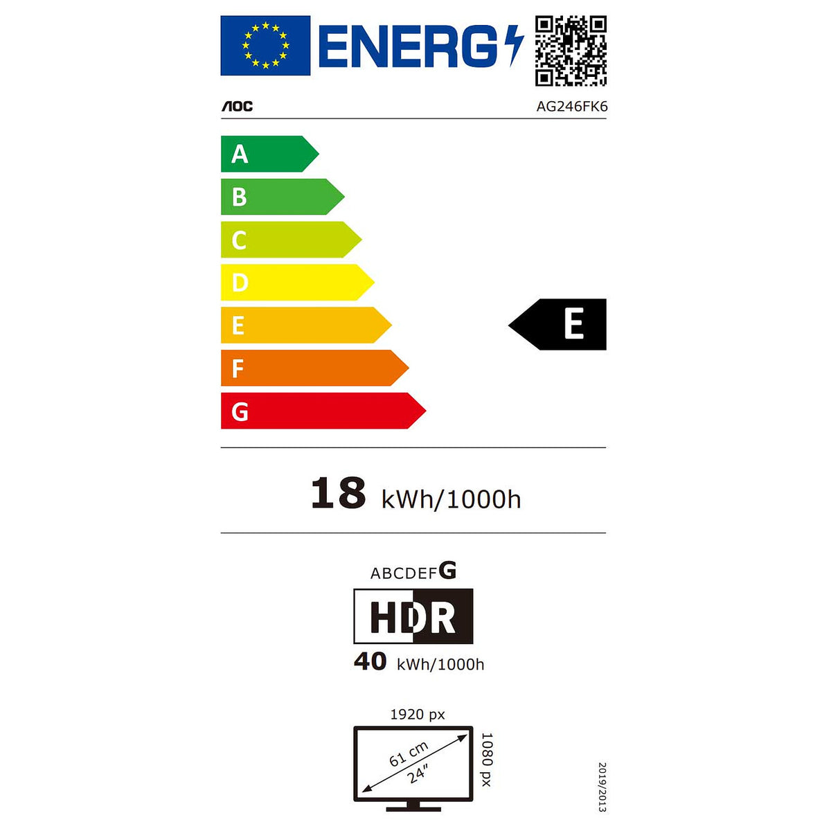 AOC 24.1" LED - AGON PRO AG246FK6 economico