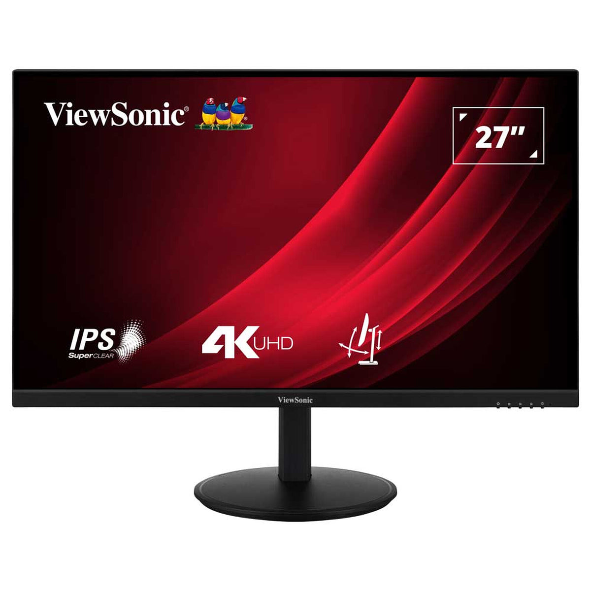 ViewSonic 27" LED - VG2708-4K Monitor PC 4K - 3840 x 2160 pixel - 4 ms (da grigio a grigio) - 16/9 - Pannello IPS - HDR10 - H