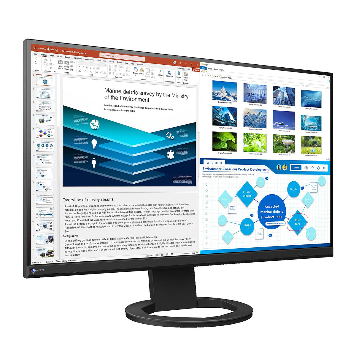 EIZO 27" LED - FlexScan EV2720S Nero Monitor PC 2.5K - 2560 x 1440 pixel - 5 ms (da grigio a grigio) - 16/9 - Pannello IPS - 