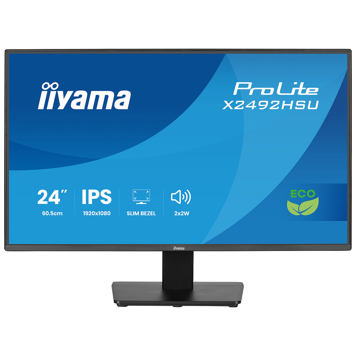 iiyama 23.8" LED - ProLite X2492HSU-B1 Monitor PC Full HD 1080p - 1920 x 1080 pixel - 3 ms (da grigio a grigio) - 16:9 widesc
