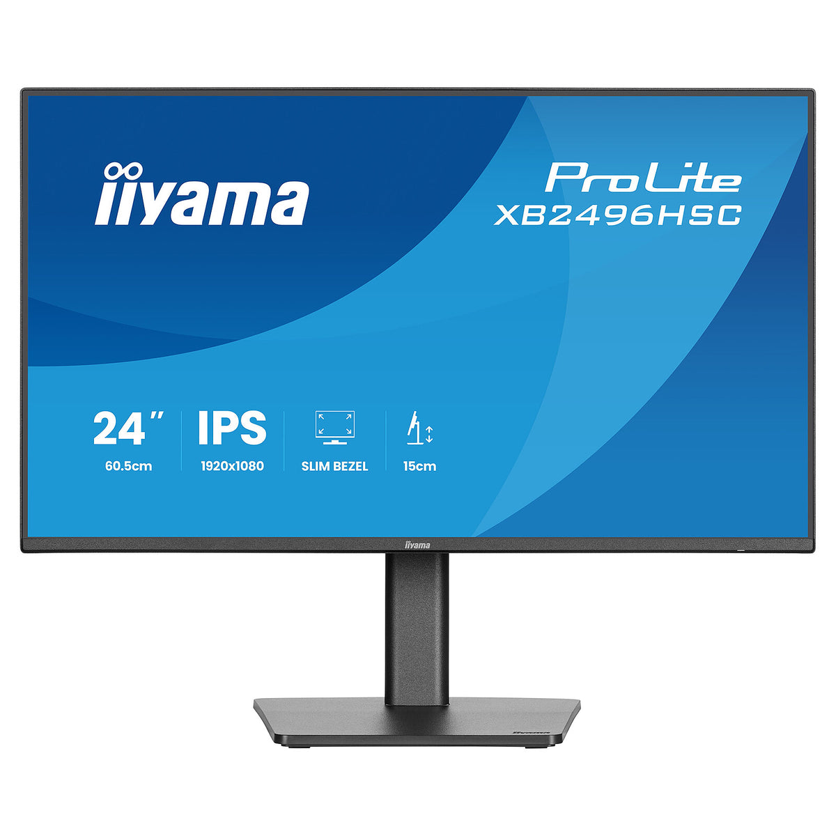 iiyama 23.8" LED - ProLite XB2496HSC-B1 Monitor PC Full HD 1080p - 1920 x 1080 pixel - 3 ms (da grigio a grigio) - 16/9 - Pan