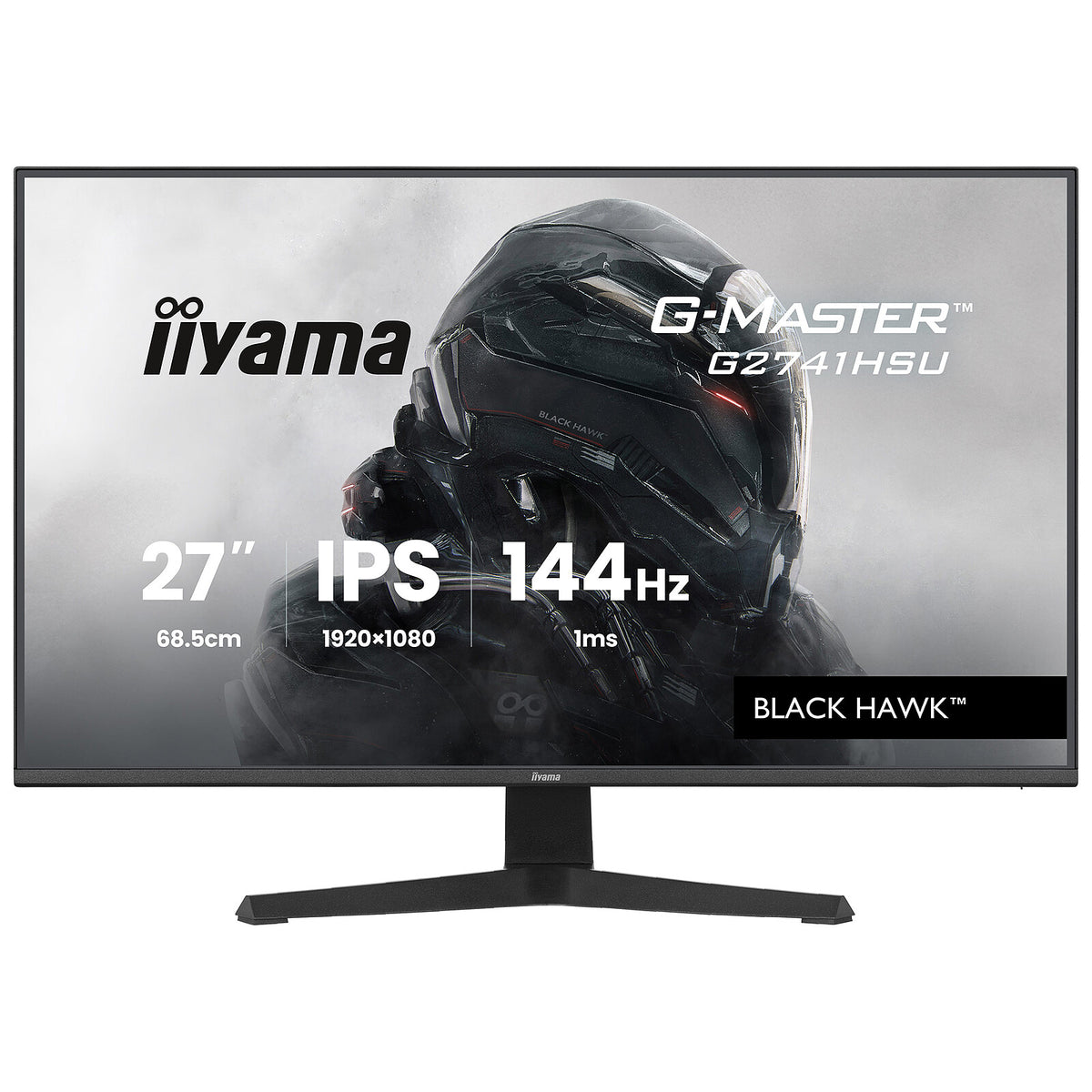 iiyama 27" LED - G-Master G2741HSU-B1 Black Hawk Monitor PC Full HD 1080p - 1920 x 1080 pixel - 1 ms (MPRT) - 16/9 - Pannello