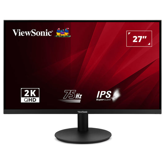 ViewSonic 27" LED - VA2708-2K-HD-2 Schermo PC 2.5K - 2560 x 1440 pixel - 4 ms - 16/9 - Pannello IPS - HDR10 - 75 Hz - HDMI/Di