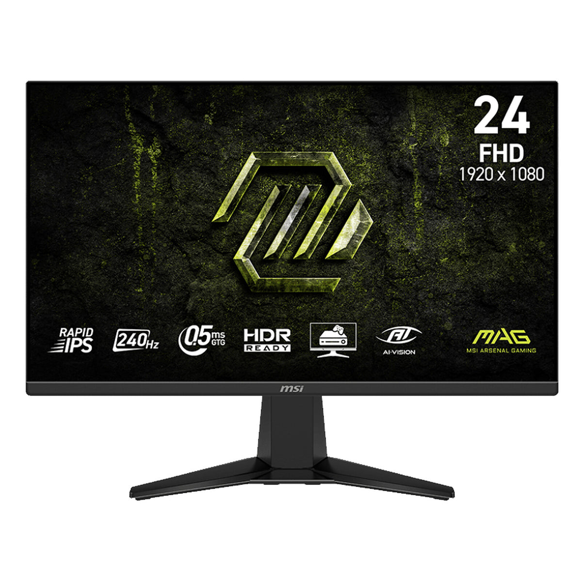 MSI 24" LED - MAG 245F X24 Schermo PC Full HD 1080p - 1920 x 1080 pixel - 0,5 ms (grigio su grigio) - 16/9 - Pannello Rapid I
