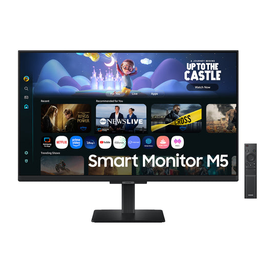 Samsung 27" LED - Smart Monitor M5 S27FM500EU Schermo Full HD 1080p - 1920 x 1080 pixel - 5 ms (da grigio a grigio) - 16/9 - 