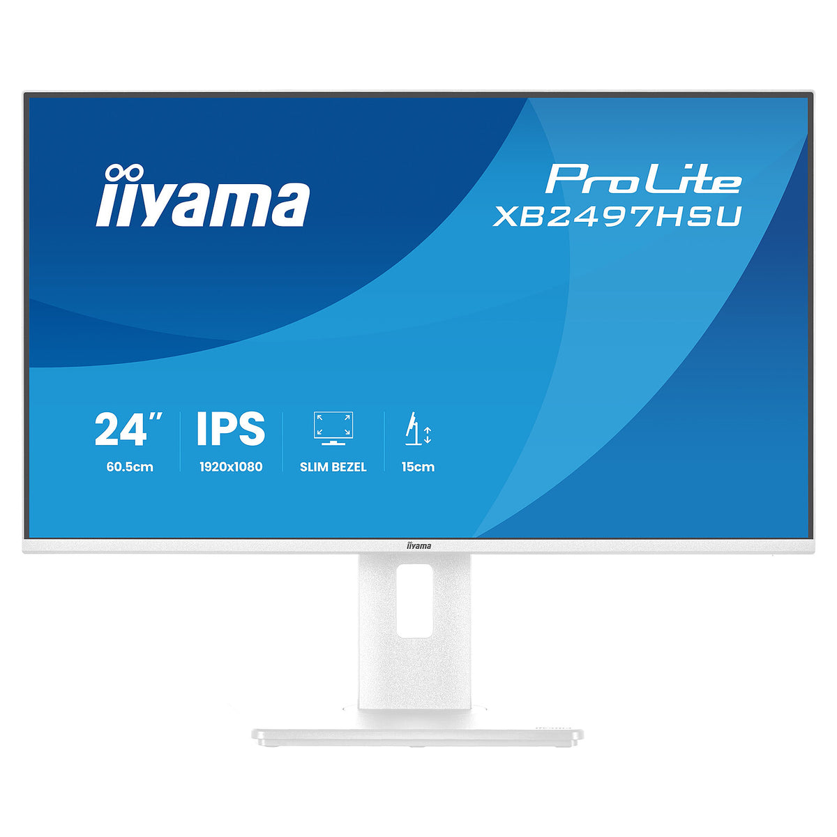 iiyama 23.8" LED - ProLite XB2497HSU-W1 Schermo PC Full HD 1080p - 1920 x 1080 pixel - 4 ms (grigio su grigio) - 16/9 - Panne