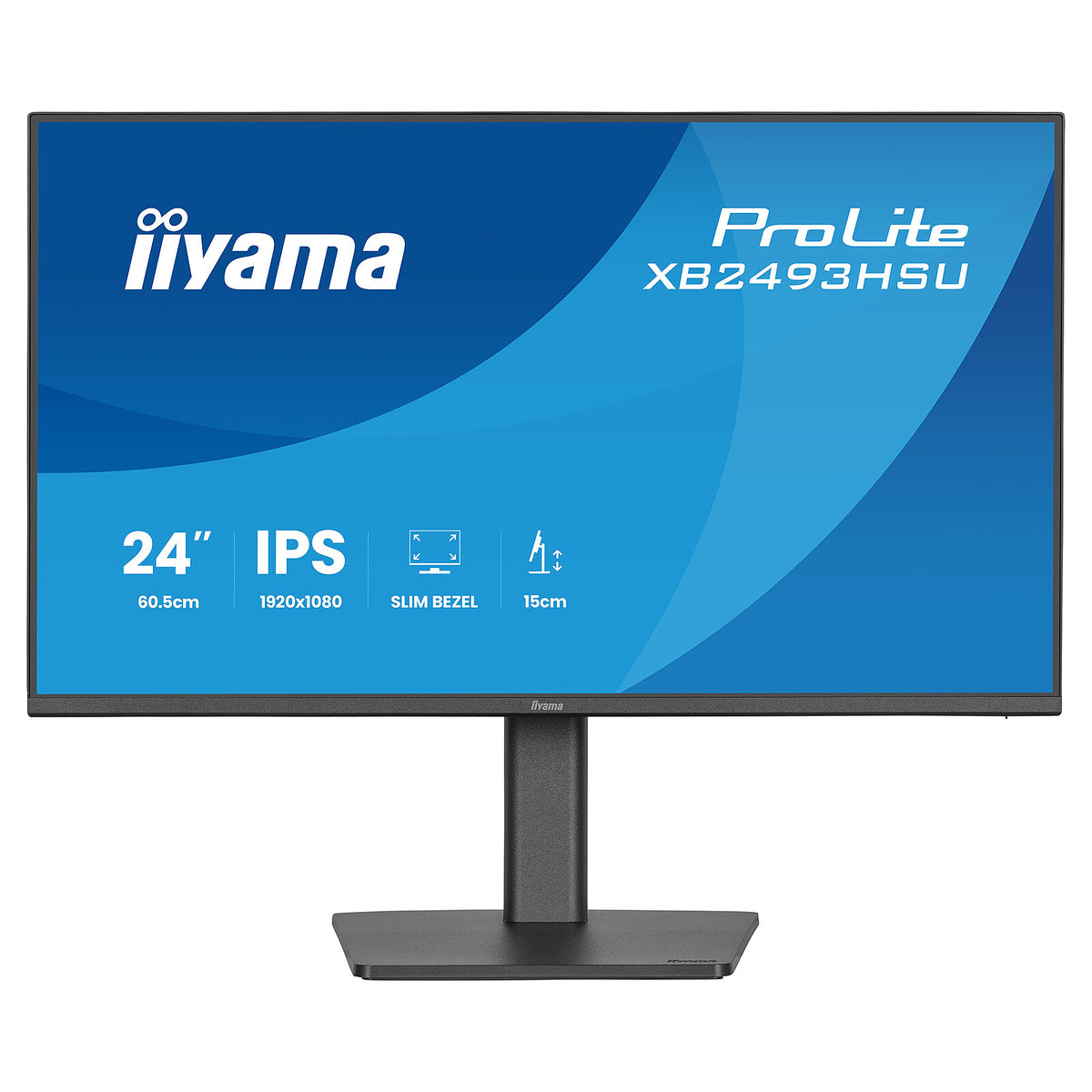 iiyama 23.8" LED - ProLite XB2493HSU-B1 Schermo PC Full HD 1080p - 1920 x 1080 pixel - 1 ms (MPRT) - 16/9 - Pannello IPS - 12