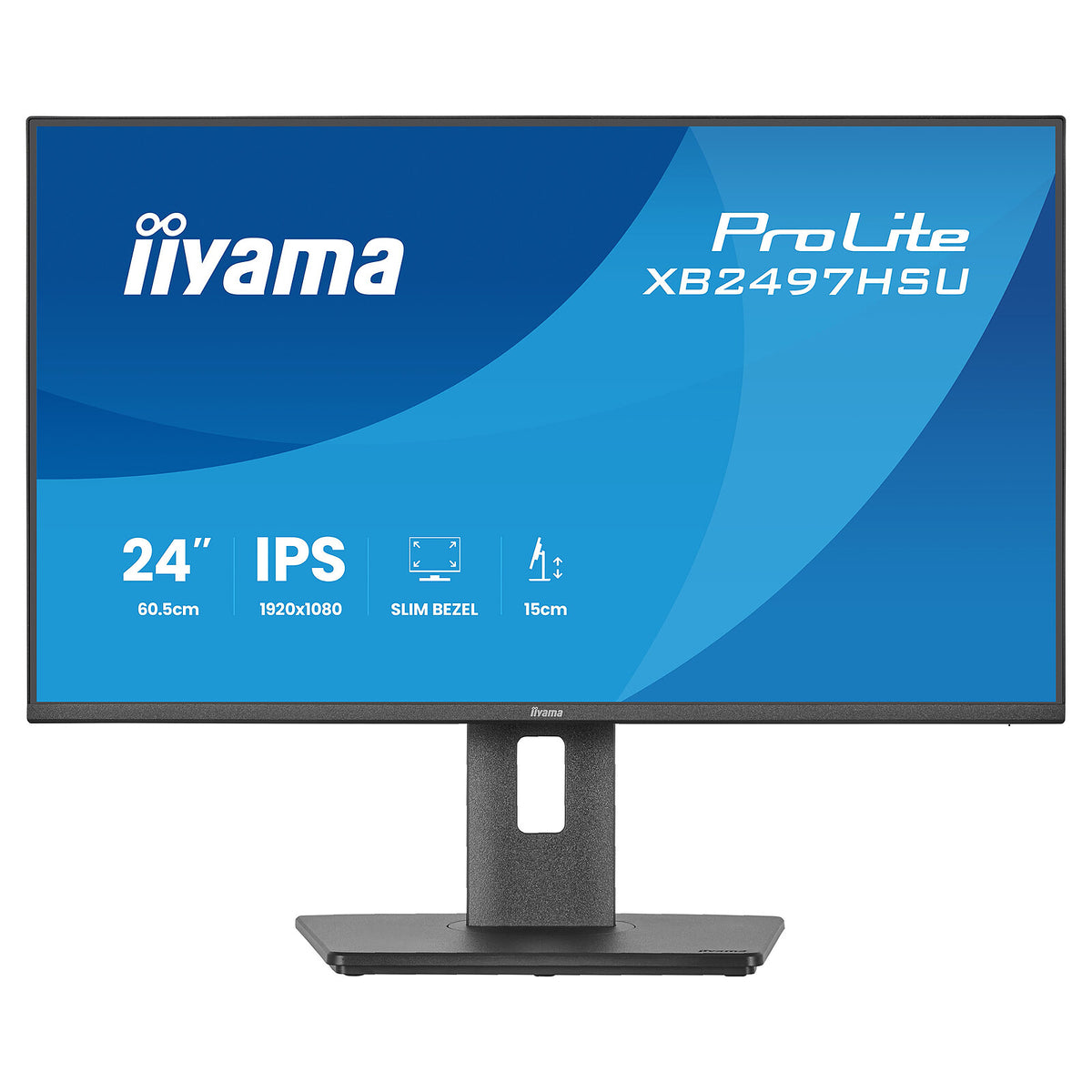 iiyama 23.8" LED - ProLite XB2497HSU-B1 Schermo PC Full HD 1080p - 1920 x 1080 pixel - 4 ms (grigio su grigio) - Formato wide