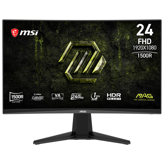 MSI 23.6" LED - MAG 245C X24 Schermo PC Full HD 1080p - 1920 x 1080 pixel - 1 ms (grigio su grigio) - 16/9 - Pannello VA curv
